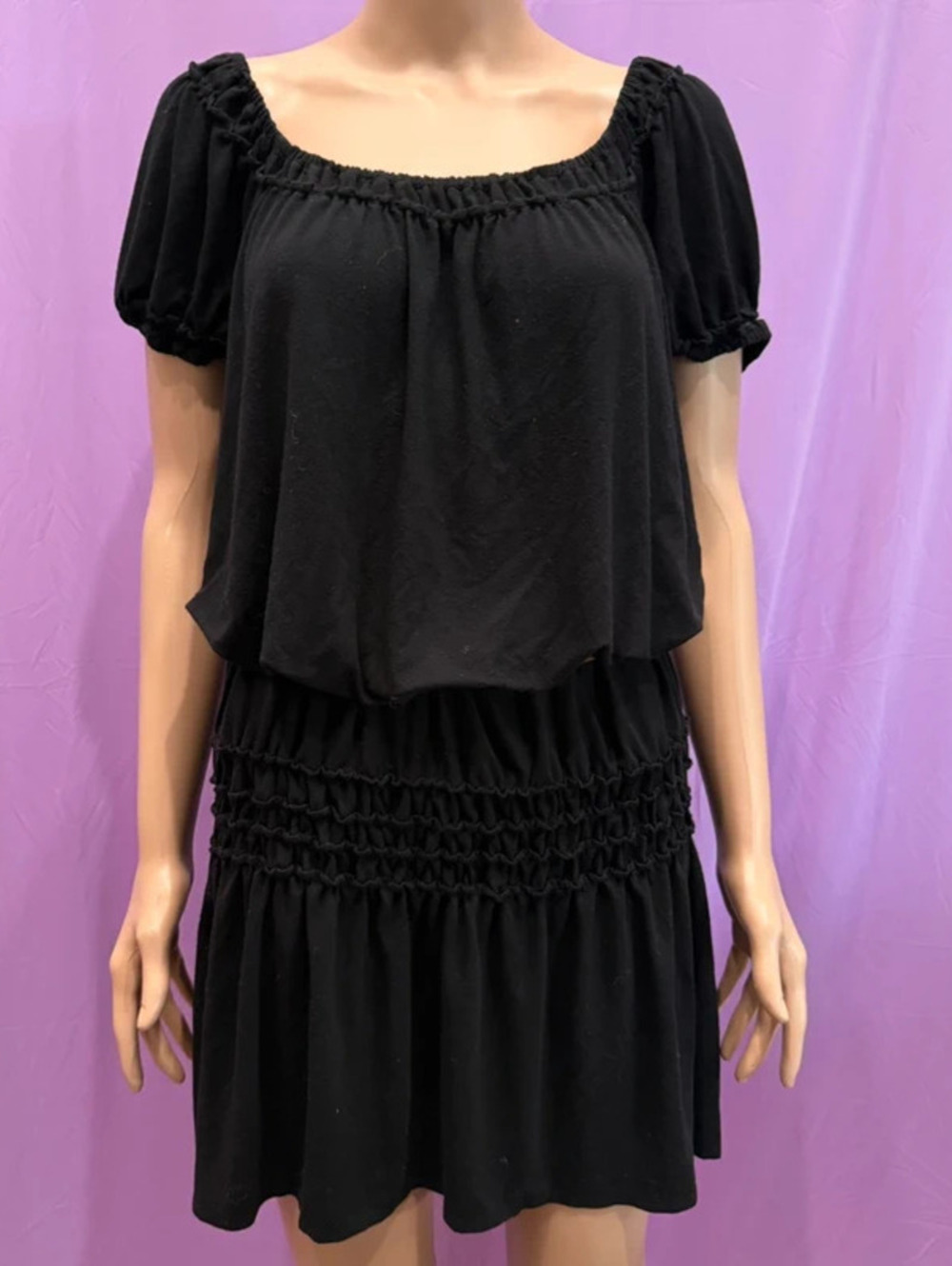 Black babydoll dress